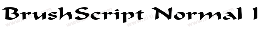 BrushScript Normal I字体转换